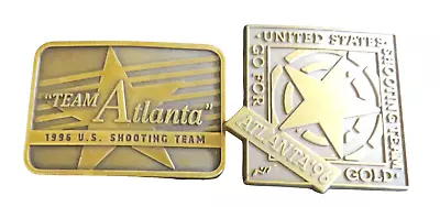 Shooting Team 1996 USA Team Atlanta Two Buckles Brass • $12.49