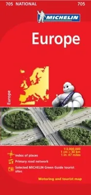 Europe - Michelin National Map 705 By Michelin  NEW Book • £8.21