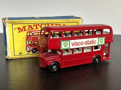 Lesney Matchbox No 5 Routemaster London Bus In Original Box - Near Mint • £20