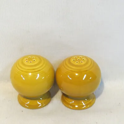 VTG Laughlin Fiesta® Salt & Pepper Shakers Set Ironstone Coventry Antique Gold • $32.85