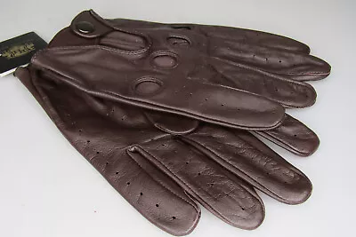 Mens Pratt T& Hart Brown Lamb Leather Short Driving Gloves Sz 3XL NWT NEW • $25