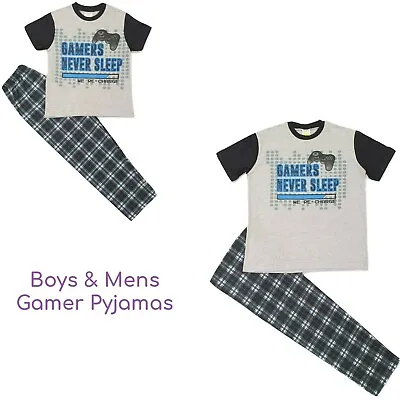 £7.95 • Buy Mens Boys Gamer Gaming Pyjamas Family Matching Pyjamas 8 Yrs - XX Large