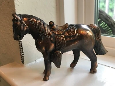 $12 • Buy Vintage Copper Plated Horse Carnival Prize - 4  Tall