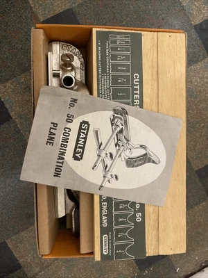 £51 • Buy Stanley No.50 Combination Plane & Set Of 17 Cutters.
