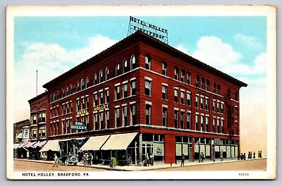 Bradford PA Pennsylvania Postcard Hotel Holley Old Cars McKean County C1929 • $5.95