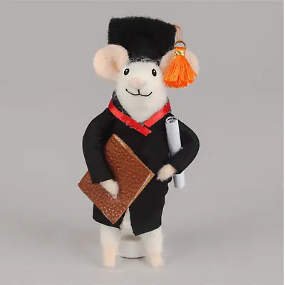 Felt Graduation Mouse Cap Gown Book Gift University Degree Bachelor Graduate • £12.95