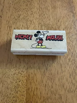 Mickey Mouse -Disney Rubber Stamp -Rubber Stampede- Item # 376-E • $1.95