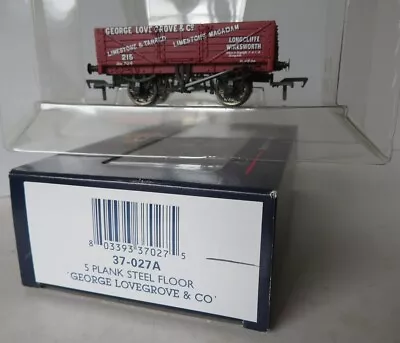 BACHMANN 37-027A 5 Plank Open Wagon With Steel Floor 'GEORGE LOVEGROVE'  (Boxed) • $29.99