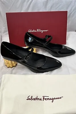 Salvatore Ferragamo Mary Jane Ladies Heel Size 8.5 (AS NEW) • $370