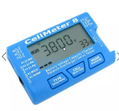 Digital Battery Capacity Check RC Cell Meter 7 8 Cellmeter LiPo LiFe Li-ion NiMH • $117.99