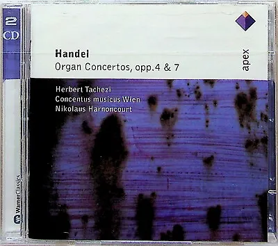 HANDEL Organ Concertos Opp. 4 & 7 - Herbert Tachezi/Harnoncourt 2-CD NEW** 2007 • £7.91