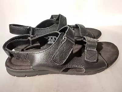 Cobbie Cuddlers Beatrice Black Leather Womens 8.5 W WIDE Adjustable Straps • $20