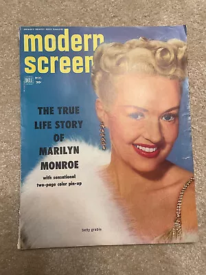 Modern Screen Magazine December 1952 Marilyn Monroe Betty Grable • $9.99