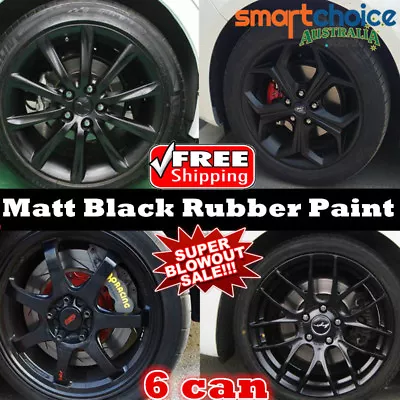 6x Carlas Rubber Paint Plasti Dip Rubber Spray Paint Removable Rim Rubber Dip • $84