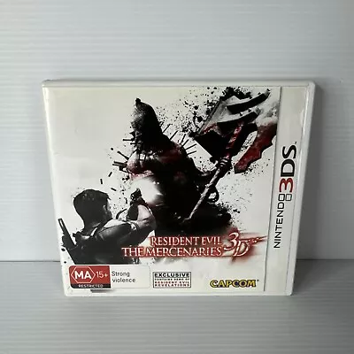 Resident Evil The Mercenaries 3D - Nintendo 3DS Manual Complete Tested Free Post • $35