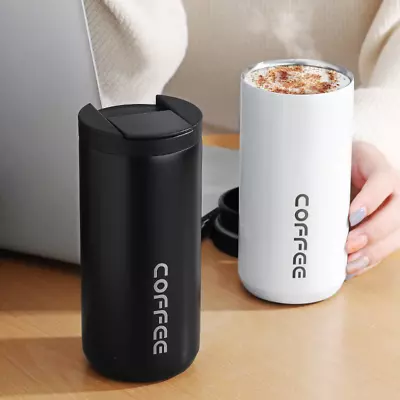 $14.89 • Buy 500Ml Flask Vacuum Leakproof Insulated Coffee Mug Cup Travel Stainless Steel