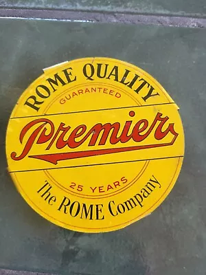 Vintage ROME PREMIER Sign Garage Gas Oil  Advertising • $29