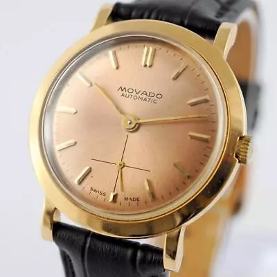 Authentic Movado 18k Solid Gold Bumper Cal 118 Automatic Gents Watch 1950' Swiss • $1225.50