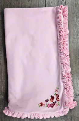 Baby Girl Vintage VHTF Gymboree Pink Ruffle Ladybug Luck Blanket • $329.99