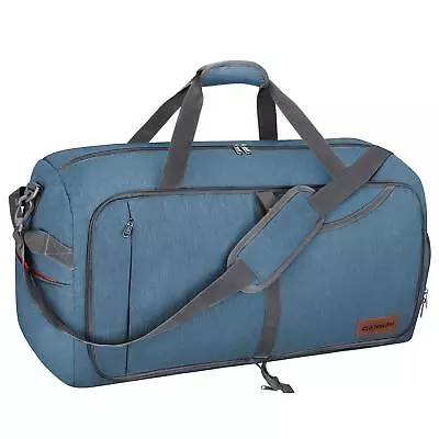 65L Travel Duffel Bag Foldable Weekender Bag With Shoes Compartment For Men ... • $42.64