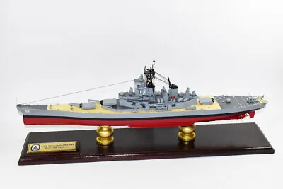 USS Iowa BB-61 Iowa Class Battleship 24-inch Mahogany Model • $1560