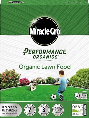 Miracle Gro Performance Organics Lawn Food 100 M2 Coverage 2.7 Kg • £9.95