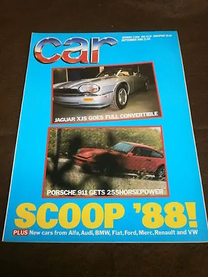 Car Magazine - Jaguar Xjs Convertible - Sept 1986 • £6.99