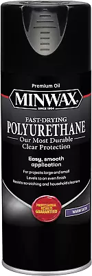 Minwax Fast Drying Polyurethane Spray Protective Wood Finish Clear Satin 11.5 • $17.21