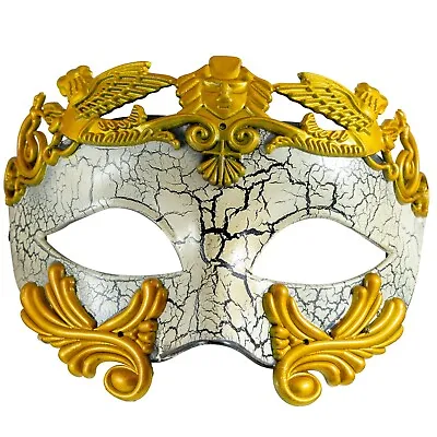 £8.49 • Buy ROMAN Gladiator MENS MASQUERADE Mask | FILIGREE Venetian | Fancy Dress PROM BALL