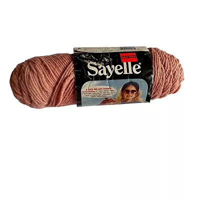 Vintage Yarn Sayelle Country Peach 100% Orlon Knit Crochet4-Ply Worsted #1008  • $5.99