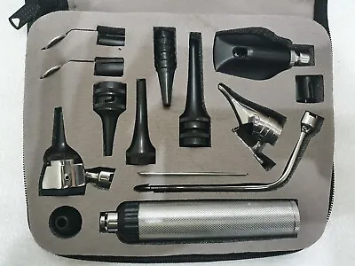 HUMAN & VETERINARY ENT Medical Otoscope Opthalmoscope SET Diagnostic Kit LED • $39.99