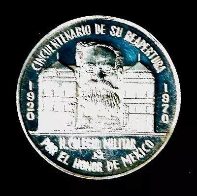 1970 O/M Mexicana H. Colegio Militar Grove-1092a Silver Medal At A.U.+ • $59.95