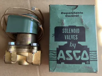 ASCO 8222A1 Two-Way Steam Solenoid Valve 1/2  Orifice 3/8  Pipe 125 Psi • $62.97