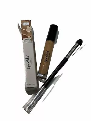 Laura Geller Spackle Concealer & Concealer Brush 5ml #Deep Tan New • £5.95