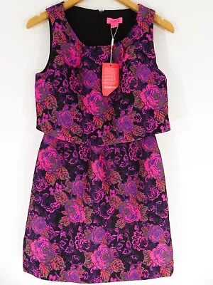 Monsoon Fusion - Purple Pink Black - Tapestry - Dress - NWT - Size 8 • £4.99