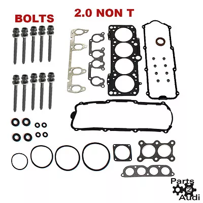 $66.99 • Buy Cylinder Head Gasket Set With Bolts 2.0  VW Golf Jetta Beetle 2.0L Engine 