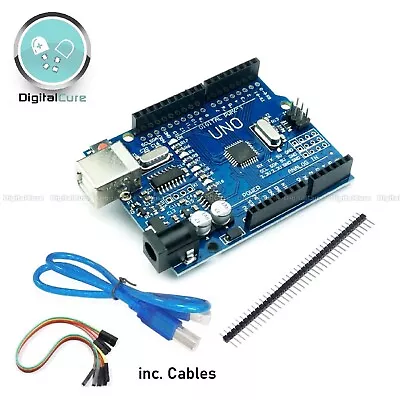£9.89 • Buy Arduino UNO R3 Rev3 ATMEGA328P Compatible Board With CH340G + USB Data Cable