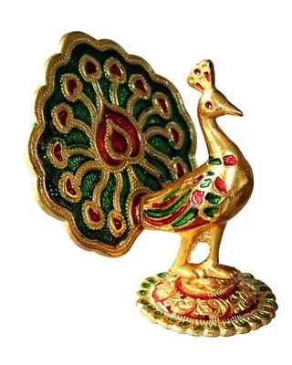 Animal Figures - Brass Peacock • $22
