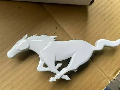 2010 2011 2012 2013 2014 Ford Mustang Horse Front Grill Grille Emblem In White • $12.74