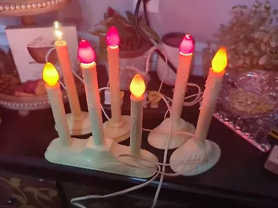 Vintage Lot Of Light Candelabra Christmas Candles Electric Santa's Wotkshop • $5.99