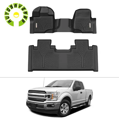 3D Floor Mat For 2015-2023 Ford F-150 Extended Cab Rubber All Weather Protection • $85.49