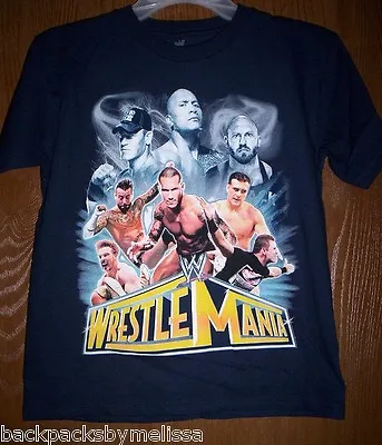 £16.21 • Buy WWE WrestleMania Shirt Boy's Size 14/16 NeW John Cena The Rock Orton Sheamus NWT