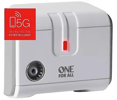 One For All SV9601 One Way Digital Freeview TV Or Radio Signal Booster Amplifier • £14.69