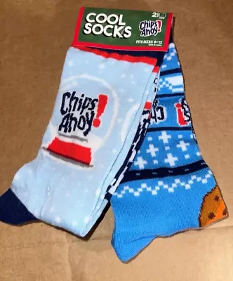 Cool Socks Chips Ahoy Christmas 2 Pack Mens Crew Socks New • $6.98