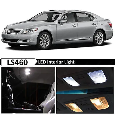 15x White Interior LED Lights Package For 2007-2012 Lexus LS460 LS600H • $14.89