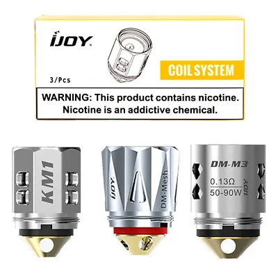 IJOY Katana Replacement Coils KM1 / DM-M2 Dual Mesh / DM-M3 Triple Mesh • £10.39