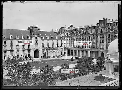 Plate Glass Photo Old Negative Black And White 5 1/8x7 1/8in Vittel Hotel • $120.35