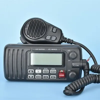 Icom IC-M412 VHF Marine Band Radio UK Channels - 37 & M2 Fitted. • £199