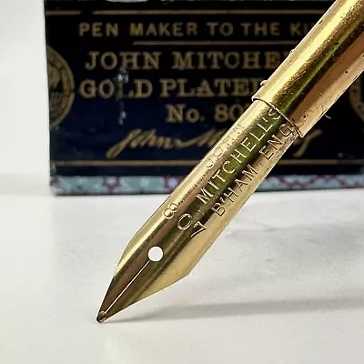 Vtg John Mitchell's 807 Fountain Pen Nib Vtg Calligraphy Dip Pen Nib • $5