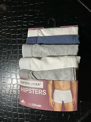 M&S Marks And Spencer Pure Cotton Lycra Hipsters Pack Of 5 Extra Large XL New • £14.99